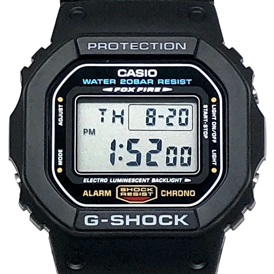 G-SHOCK G-SHOCK DW-5600E-1V M3229 DOMESTIC 20BAR FOXFIRE SPEED MODEL SQUARE EL BACKLIGHT RELEASE 1996/6