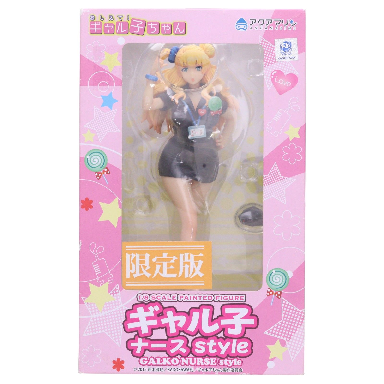 あみあみ限定 ギャル子 ブラックナースstyle おしえて! ギャル子ちゃん 1/8 完成品 フィギュア アクアマリン