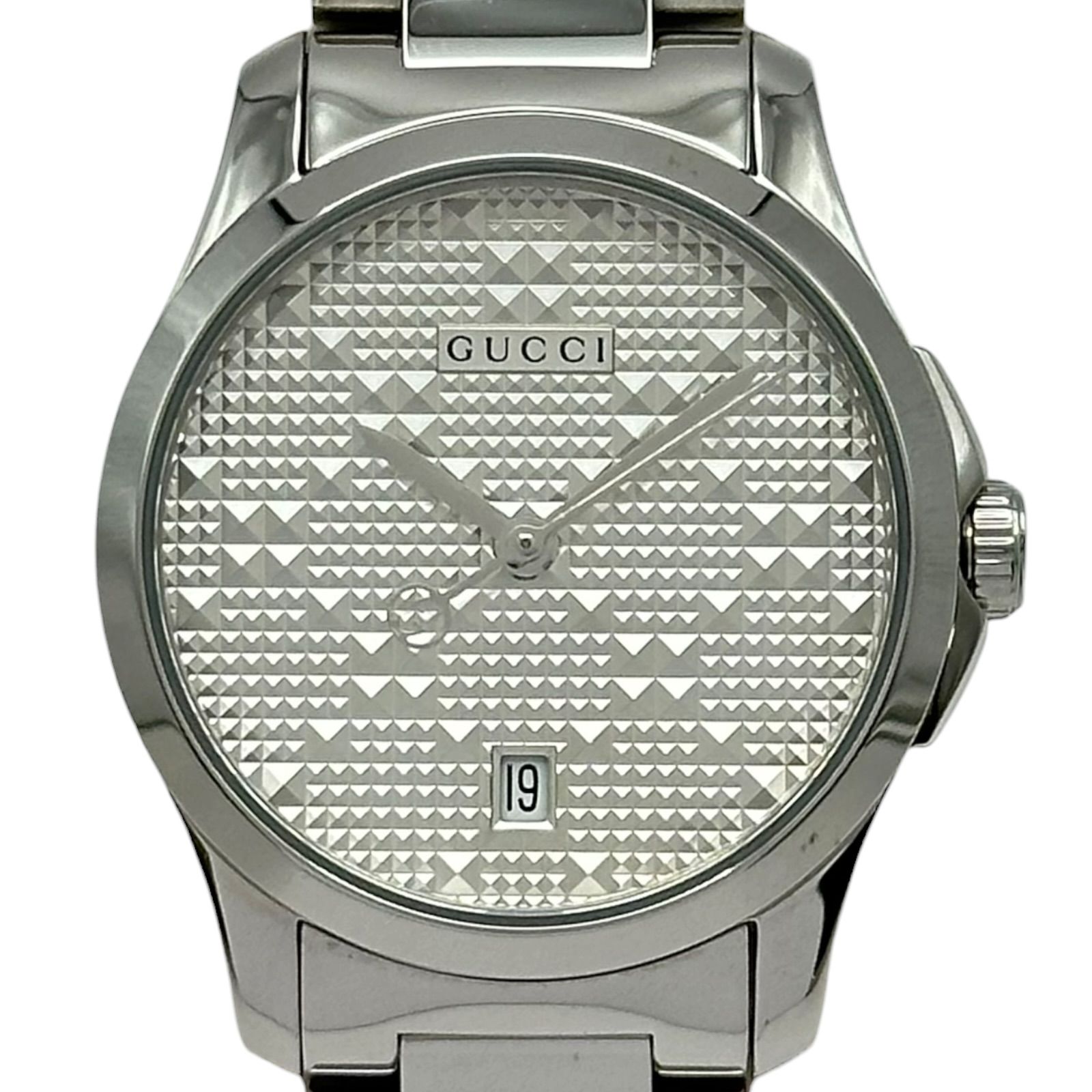 グッチ GUCCI Gタイムレス 126.5 シルバー ステンレススチール クオーツ レディース 腕時計
