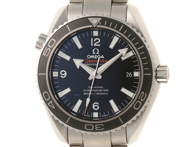 OMEGA オメガ シーマスター プラネットオーシャン 232.30.42.21.01.001 腕時計 ステンレススチール ブラック 自動巻き メンズ【中古】200