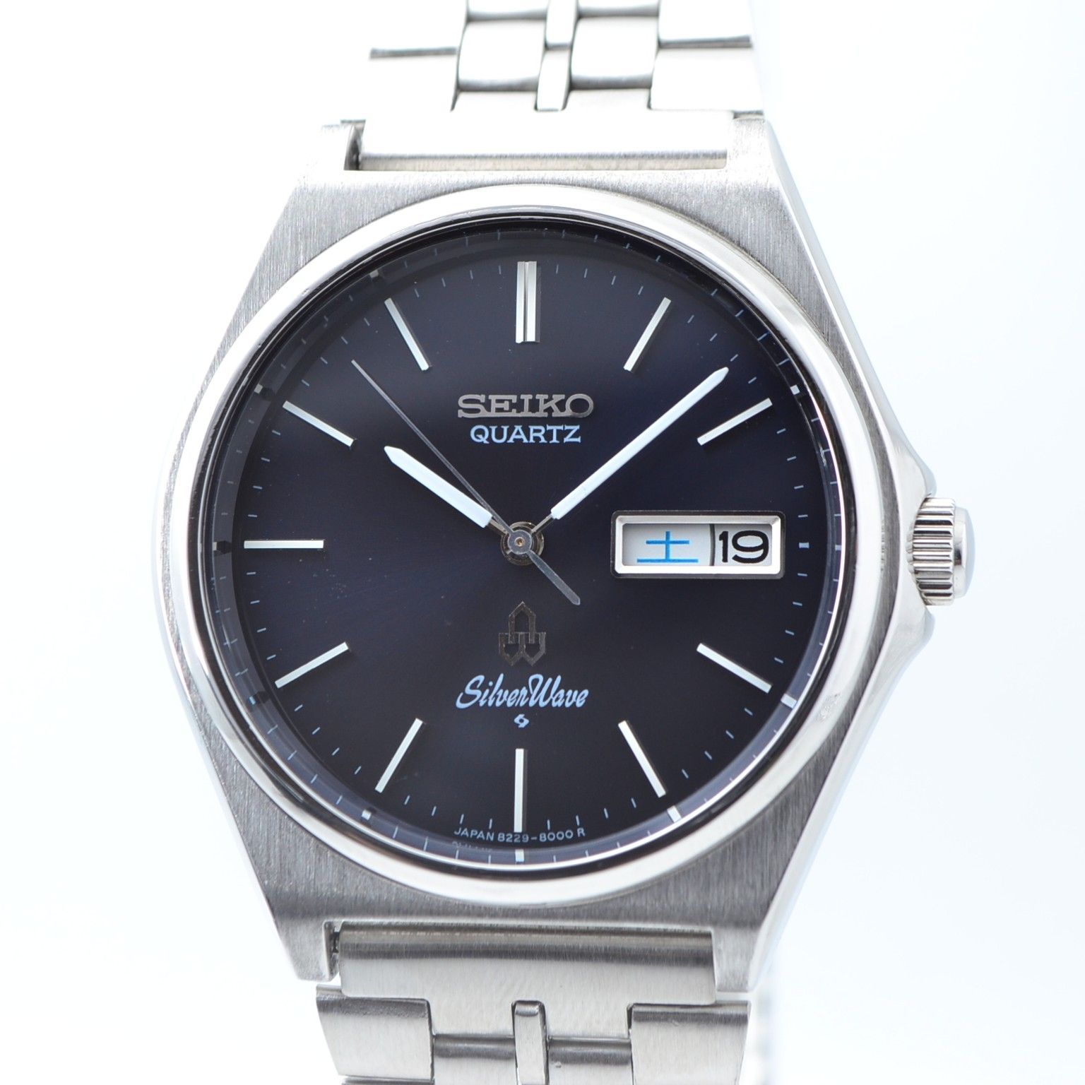 OH済 SEIKO シルバーウェーブ ブルーサンバースト 8229 ビンテージクォーツ