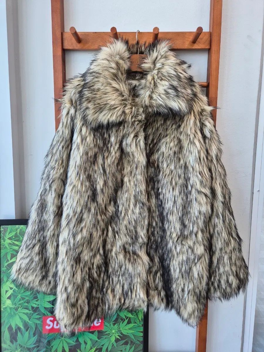 (JPN VTG) ファーコート ブラックブラウンミックス 9,584円