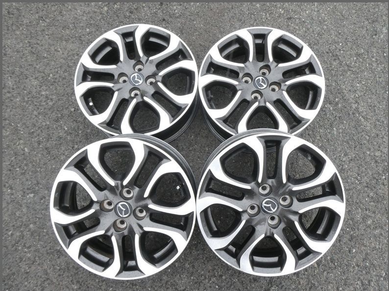 02-1259m　マツダ純正　デミオ　16×5.5ｊ　PCD100　+40　4穴　アルミホイール　4本 12,320円