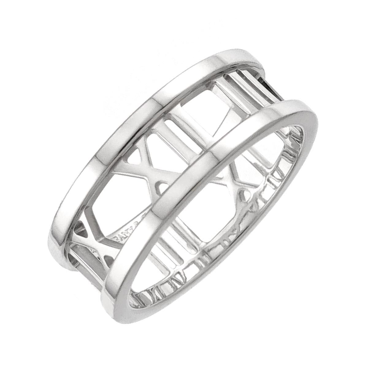 ティファニー TIFFANY&Co. アトラス オープン 14号 リング K18 WG ホワイトゴールド 750 指輪 Atlas Ring 90334594