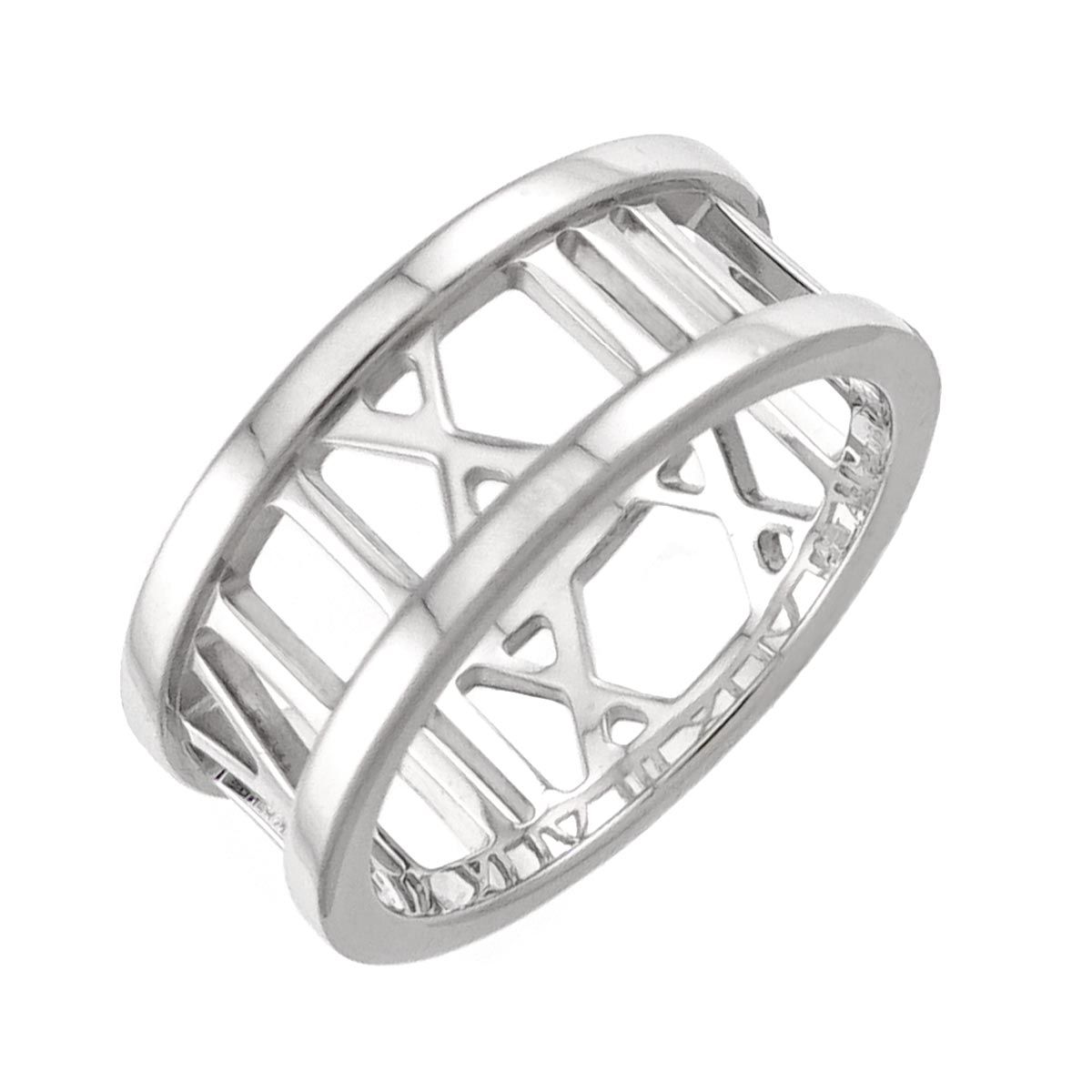 ティファニー TIFFANY&Co. アトラス オープン 7号 リング K18 WG ホワイトゴールド 750 指輪 Atlas Ring 90334807 62,700円