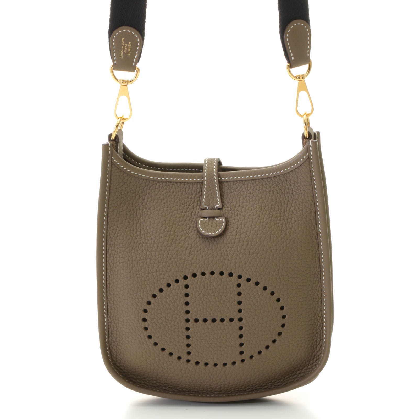 HERMES エルメス エヴリンTPM アマゾン エトゥープ/GP ショルダーバッグ トリヨンクレマンス【中古】430