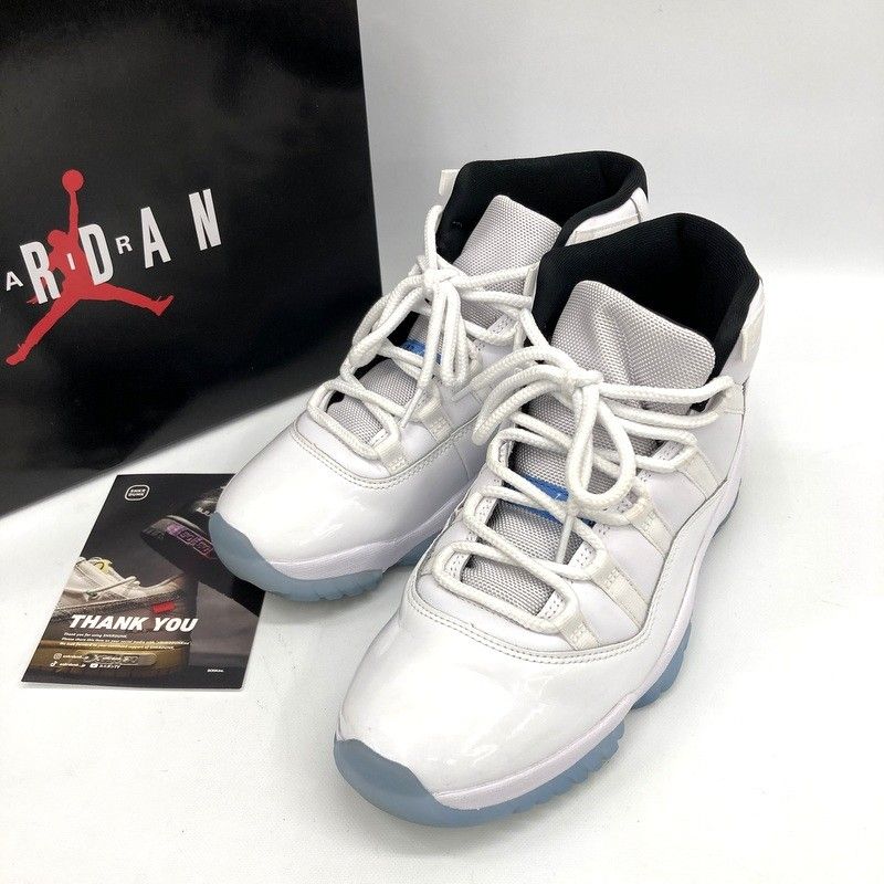 Nike ナイキ スニーカー Air Jordan 11 Retro White Legend Blue CT8012-104 27cm 箱付き エアジョーダン11 レトロ ホワイト レジェンドブルー 靴 ★SS1813