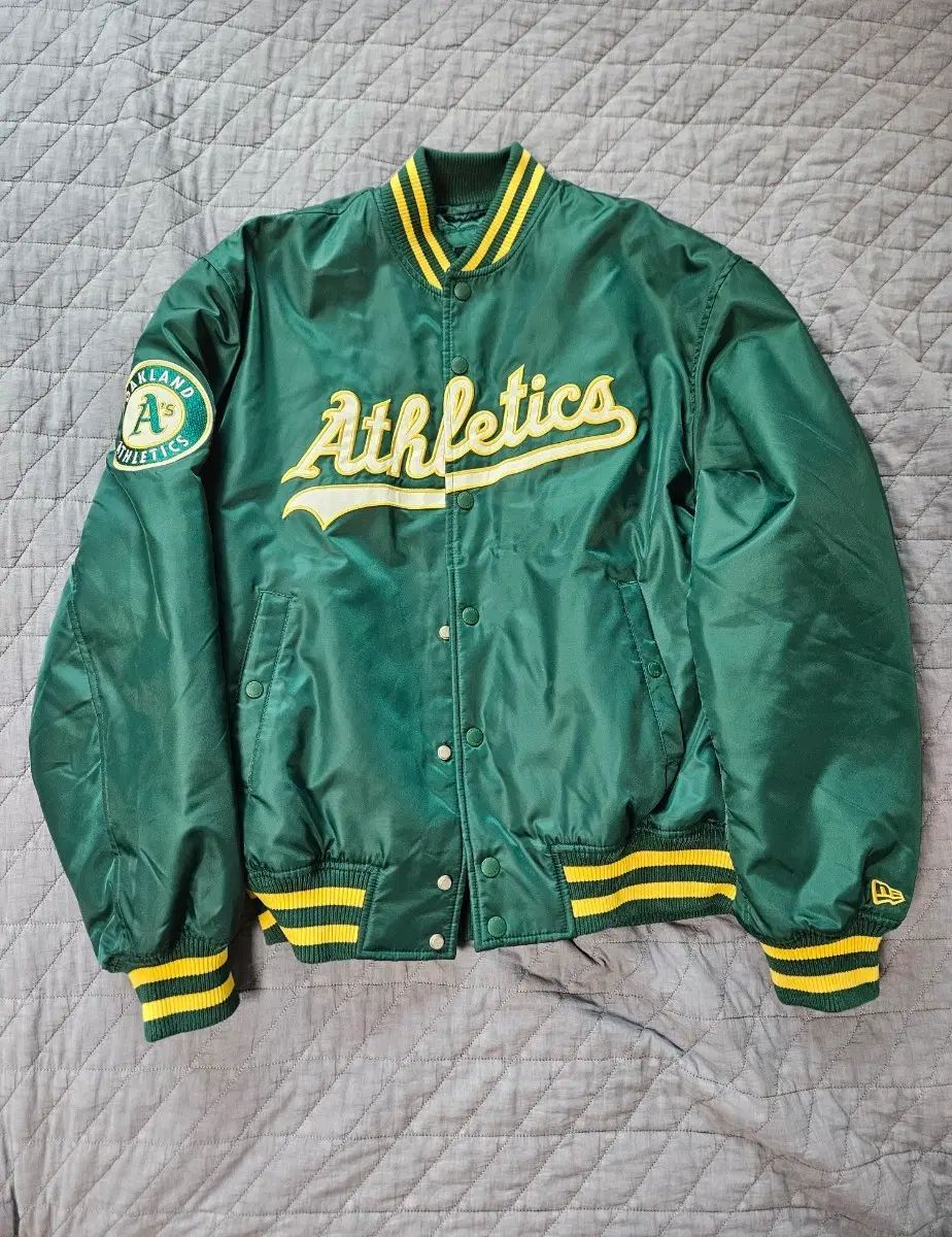 NEW ERA オークランド・アスレチックス スタジアム ジャケット グリーン 95