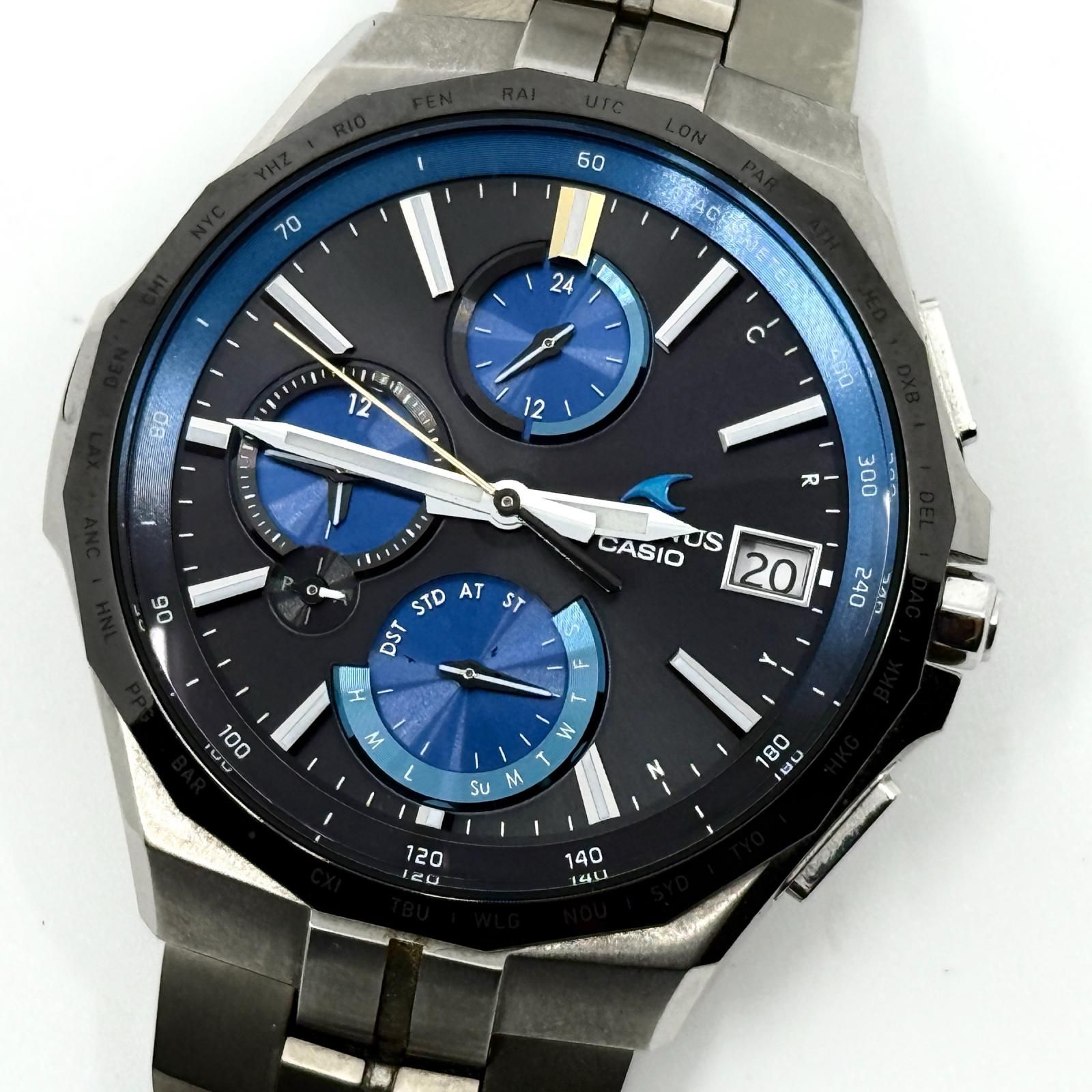 CASIO カシオ OCEANUS オシアナス ブラック ソーラー メンズ 箱 保 取説 OCW-S5000E-1AJF 腕時計 稼働品 56,045円