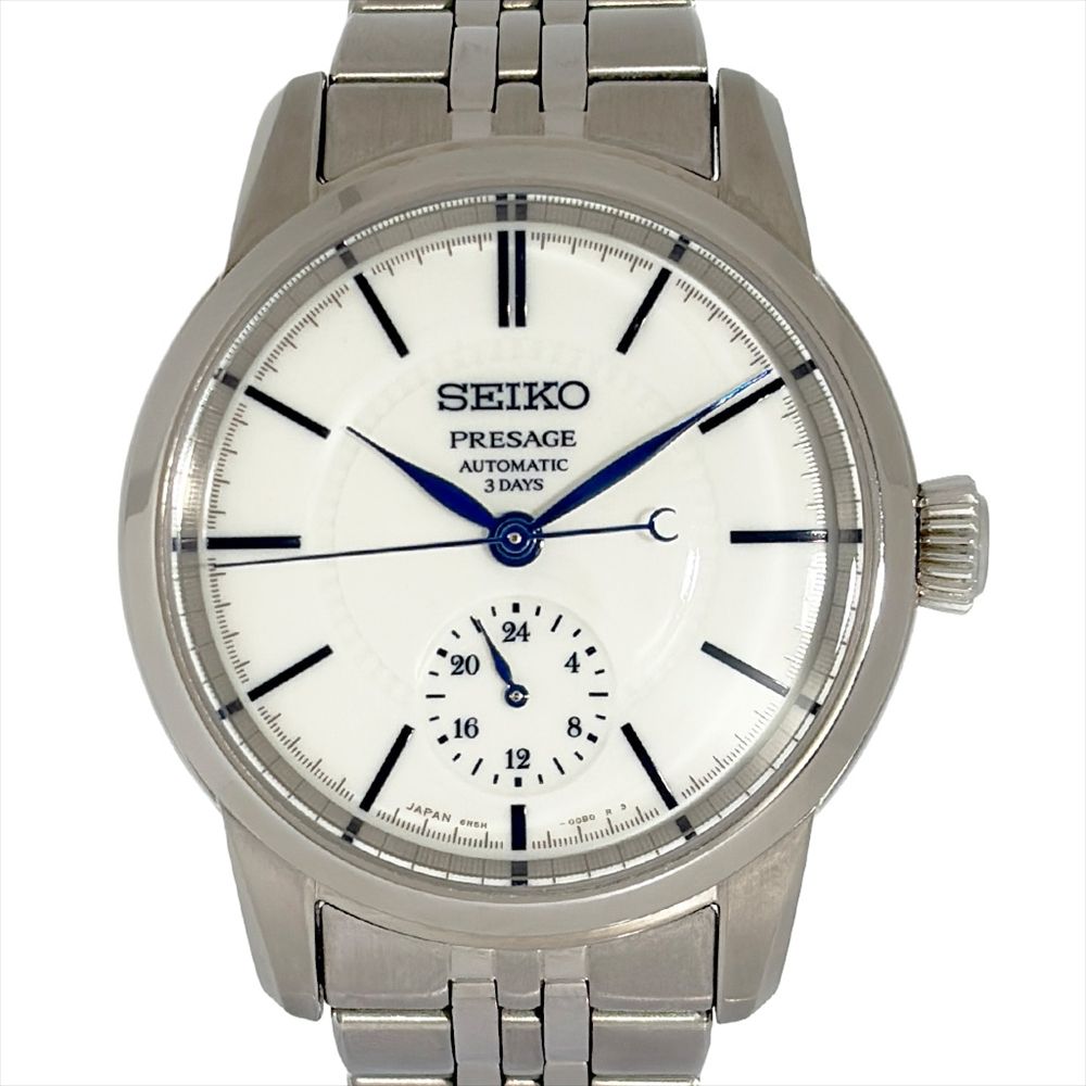 セイコー SEIKO SART003/6R5H-00C0 プレサージュ 腕時計 ホワイト文字盤 SS 有田焼 メンズ【中古】 82,390円