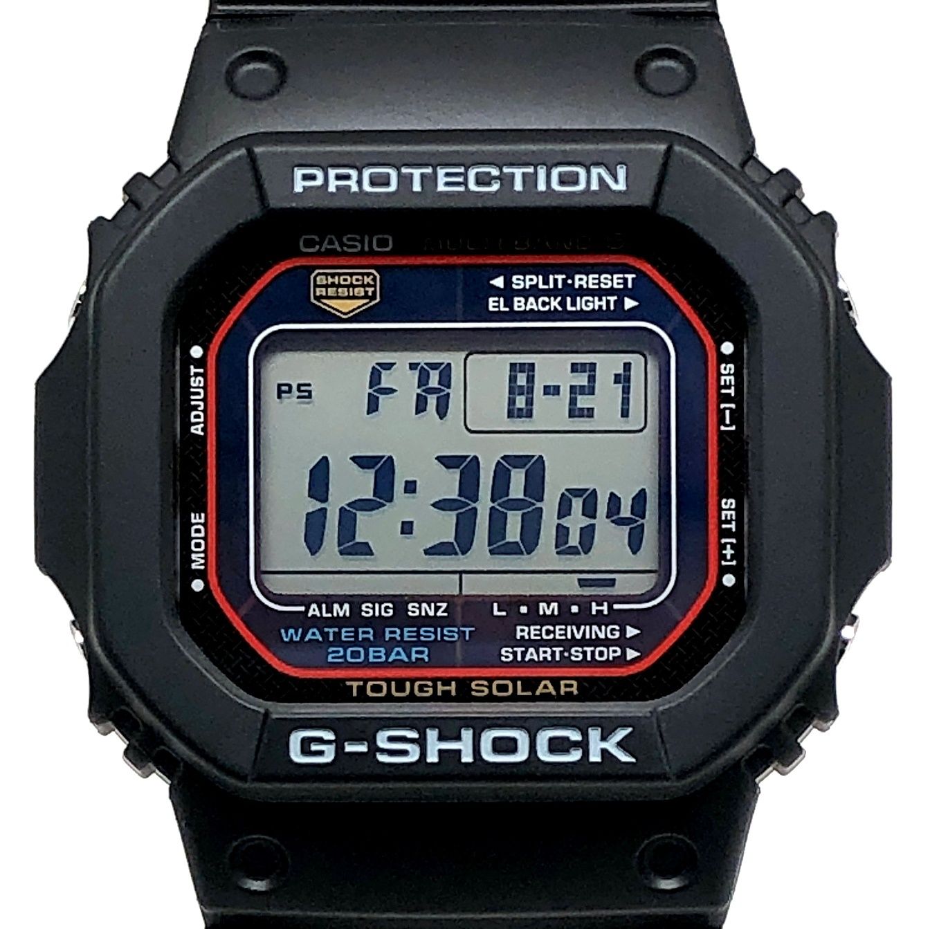 G-SHOCK ジーショック GW-M5600-1 電波ソーラー マルチバンド5 初号機 文字盤カラー スクエア ブラック 2008年2月発売