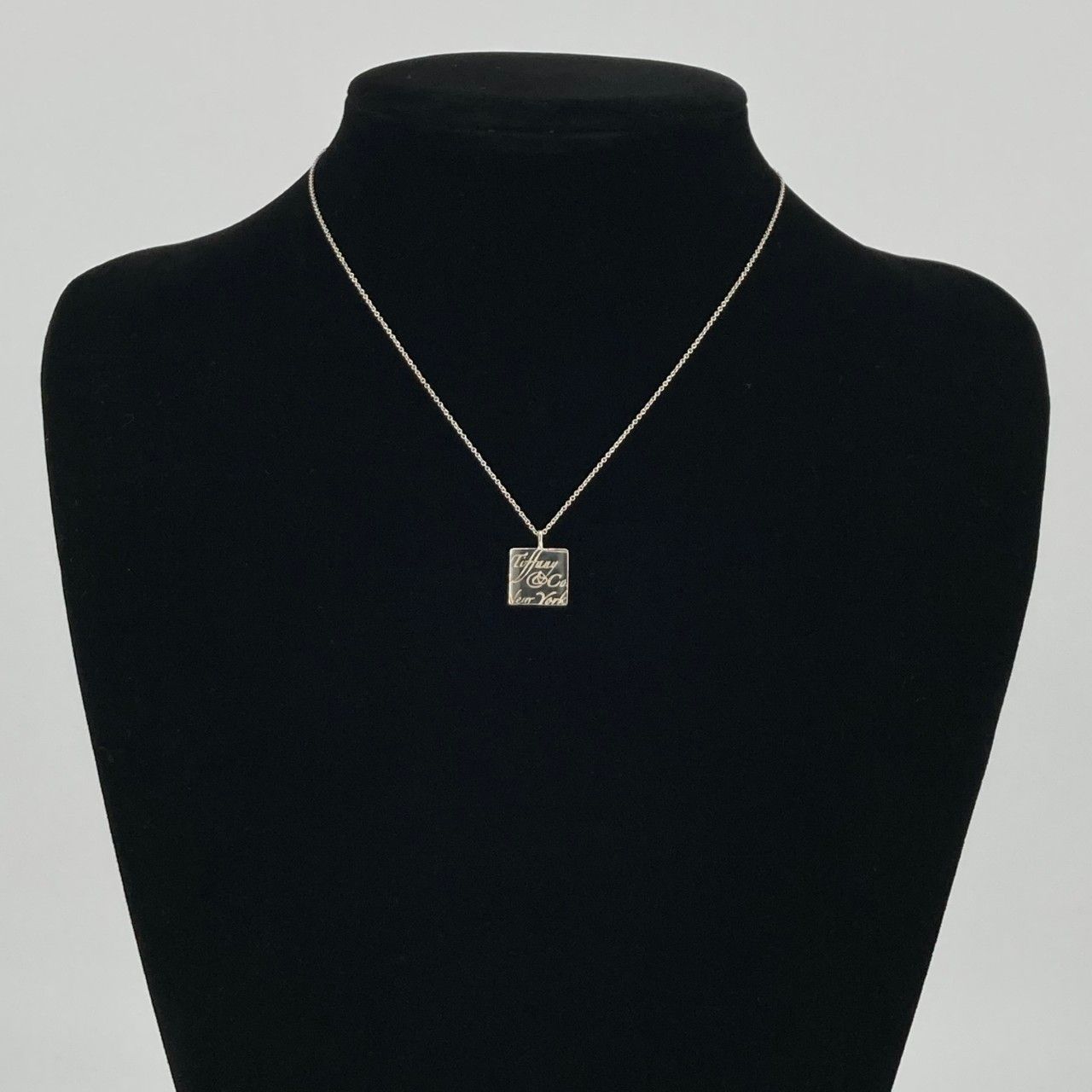 TIFFANY&Co.（ティファニー） ノーツスクエア Ag925 ネックレス 4.23g シルバー 19,250円