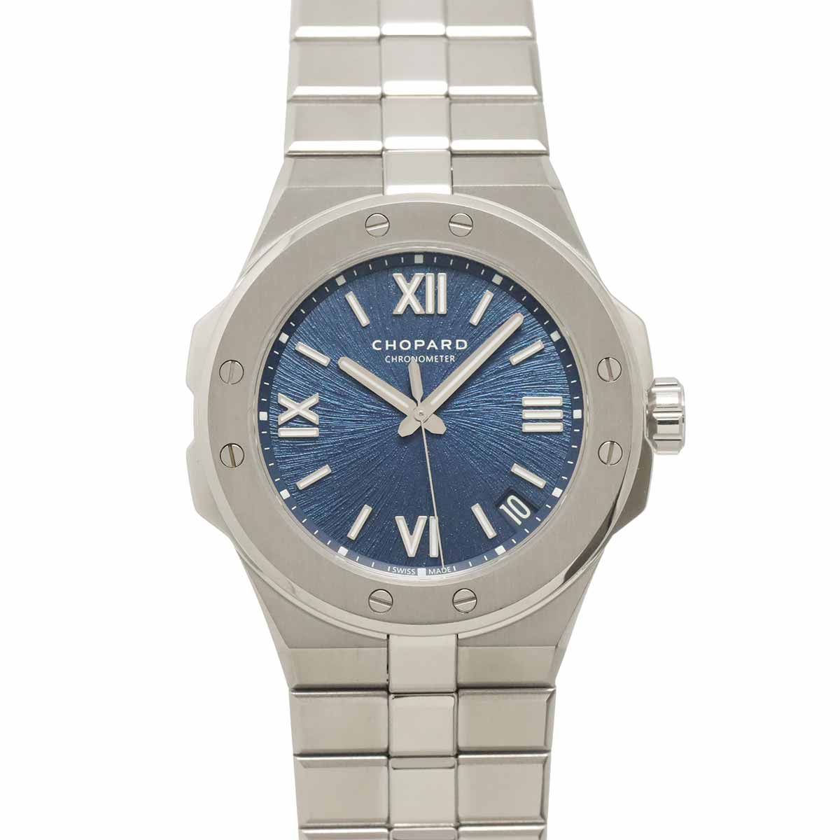 ショパール Chopard アルパイン イーグル ラージ 298600-3001 メンズ 腕時計 デイト ブルー 自動巻き ウォッチ Alpine 90332477