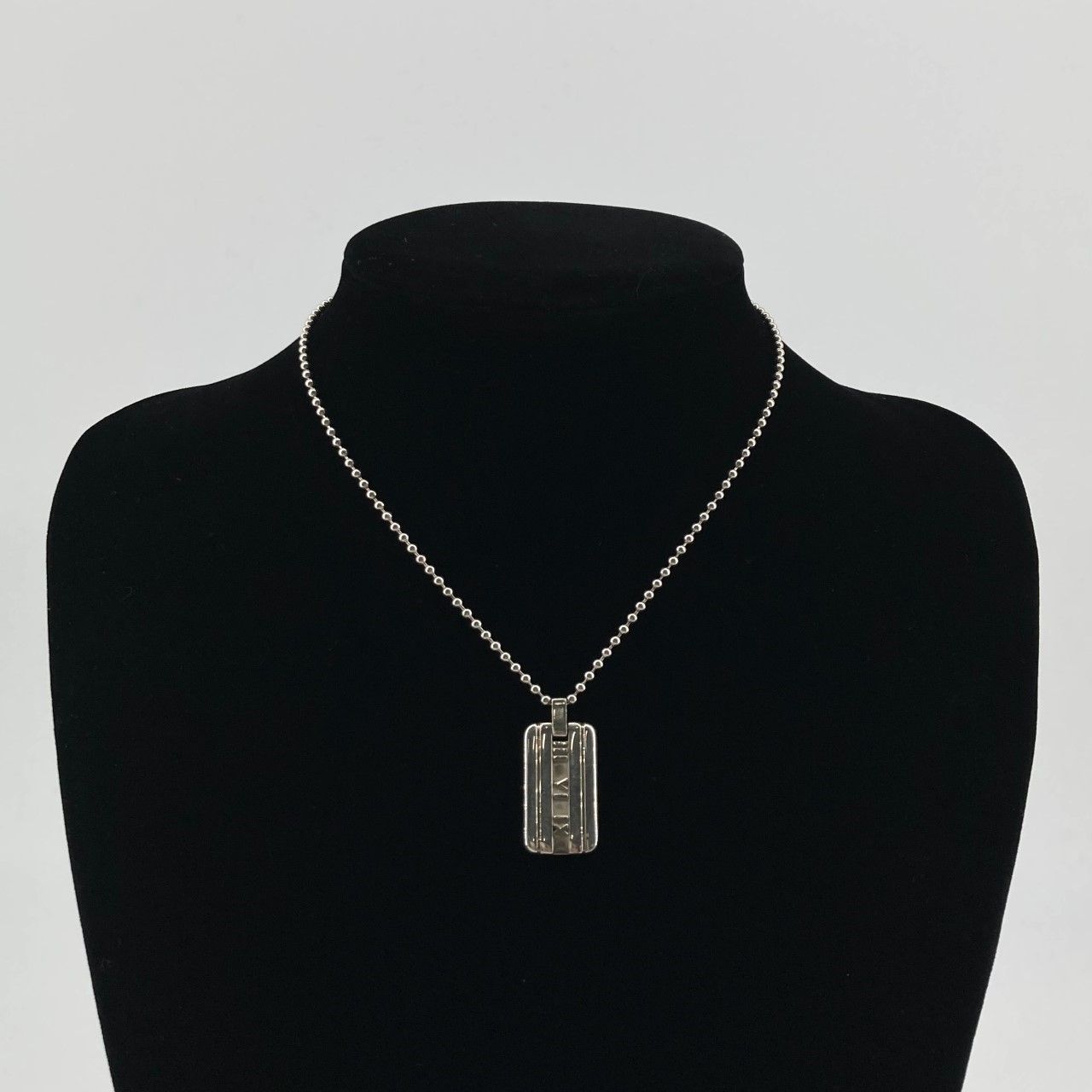 TIFFANY&Co.（ティファニー） アトラスプレート ボールチェーン Ag925 ネックレス 18.1g シルバー 15,400円