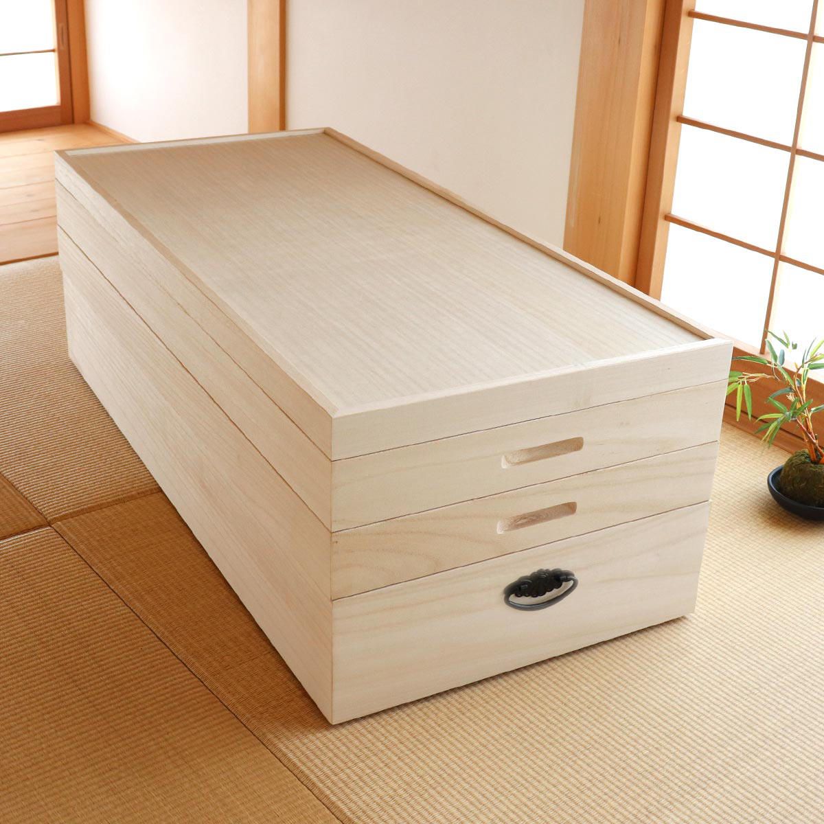 総桐衣裳ケース 桐衣装箱 3段 91cm （ 桐製 収納ケース 着物収納 総桐 衣裳ケース 桐衣裳箱 桐 衣装ケース 桐たんす 桐ダンス 桐箪笥 着物 収納 桐箱 ）