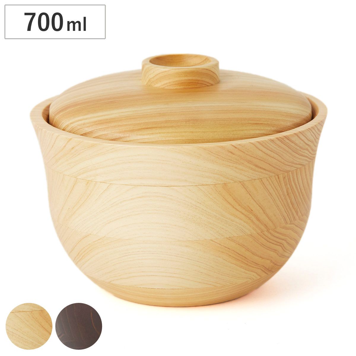 丼鉢 どどん どんぶり 700ml （ 食洗機対応 蓋付き 木製 日本製 丼 丼物 ボウル 鉢 器 うつわ おしゃれ シンプル ナチュラル ）