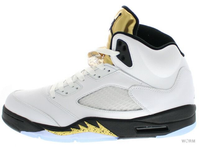 【US10】 AIR JORDAN 5 RETRO OLYMPIC GOLD 136027-133 【新古品】