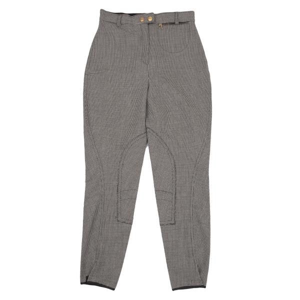 グッチGUCCI ウールストレッチハウンドトゥースジョッパーズパンツ 黒白40