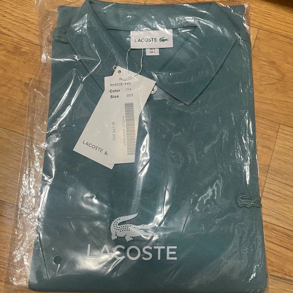 ラコステ PARIS 半袖 ポロ カラーTシャツ パリポロシャツ モスグリーン 105サイズ（5サイズ） 未開封 新品