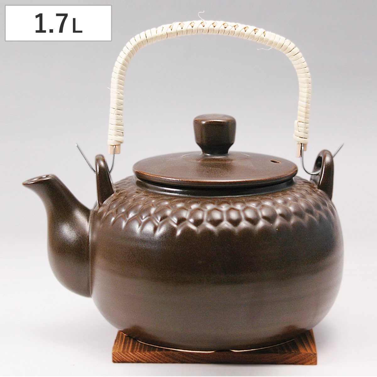 土瓶 栗茶亀甲耐熱土瓶1700cc （ 1.7L 急須 ポット お茶 緑茶 紅茶 陶器 日本製 和 和食 和風 和食器 おしゃれ 和モダン ） 7,260円
