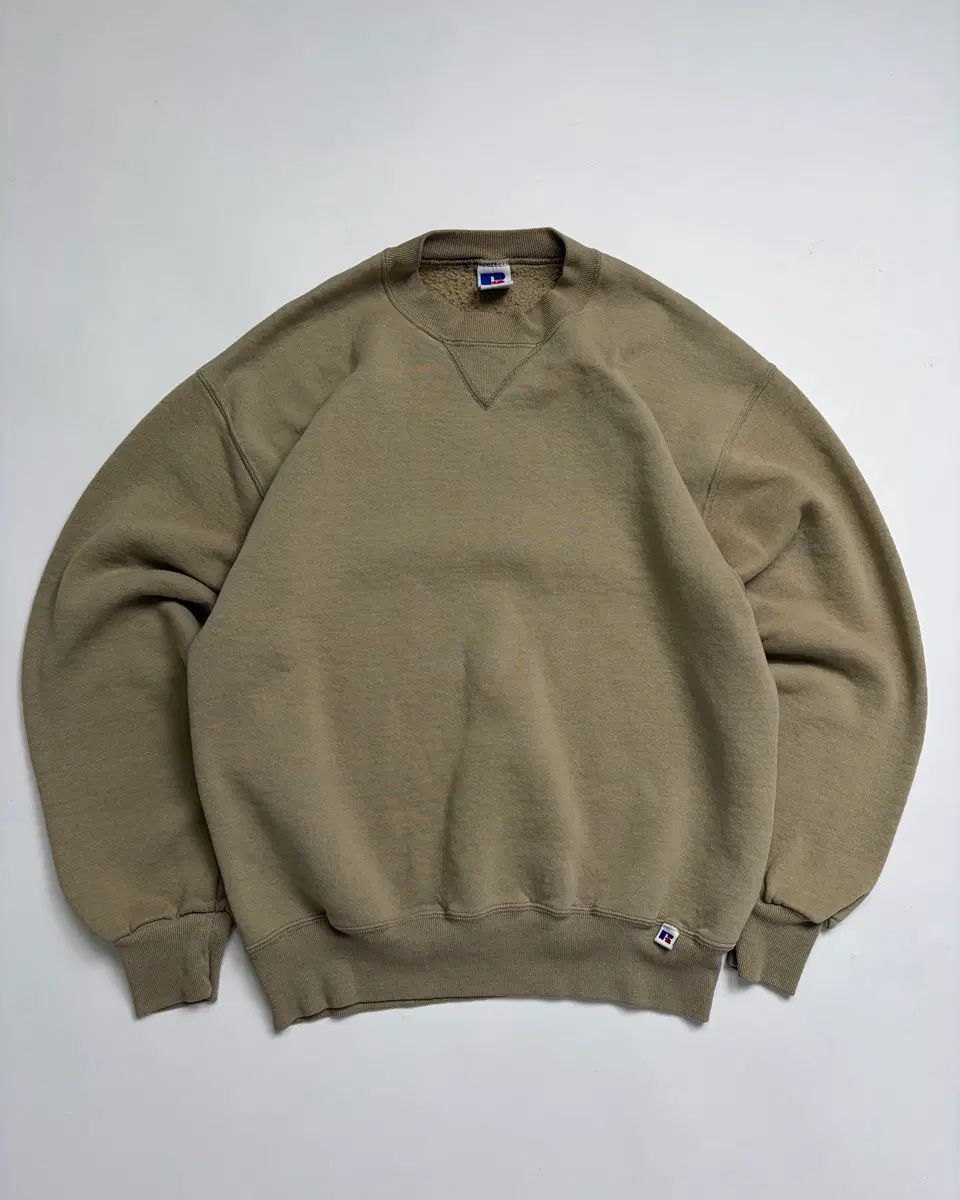 90s ラッセル スウェットシャツ (タン)