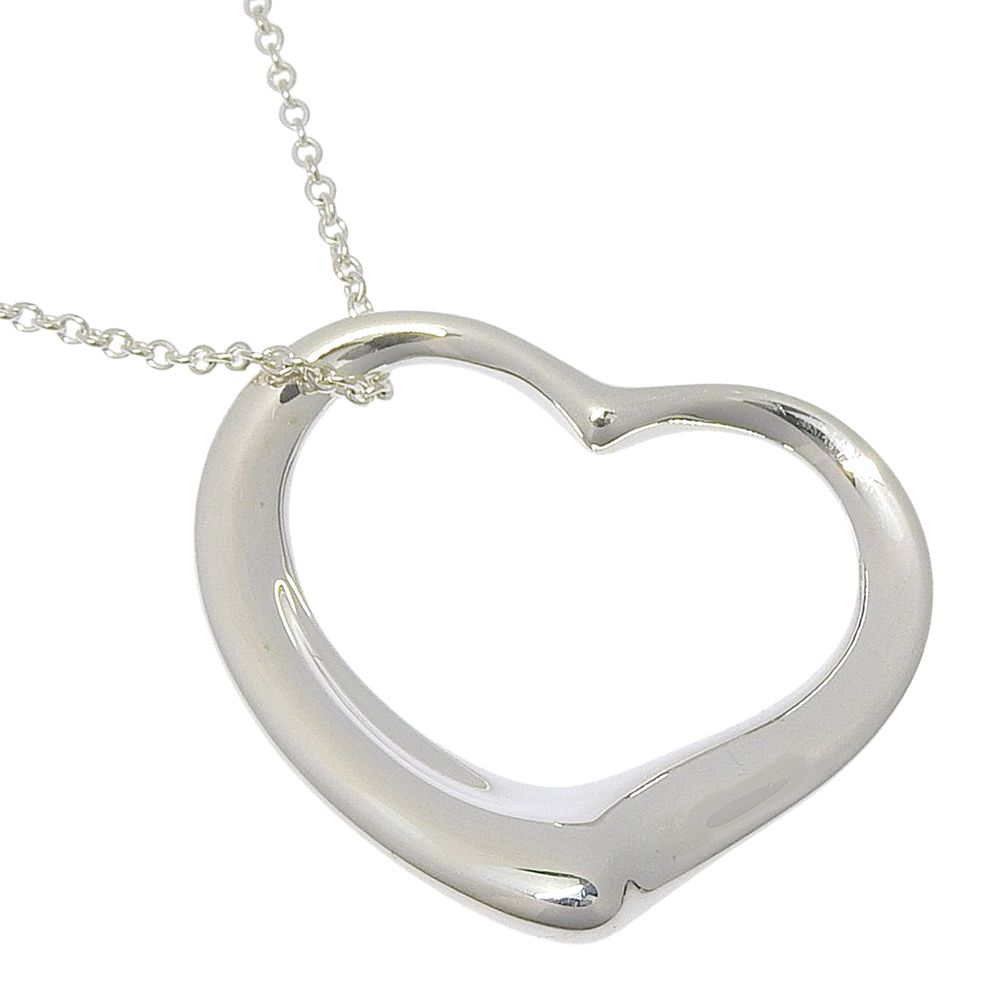 【TIFFANY&Co.】ティファニー オープンハート ラージ ロング エルサペレッティ シルバー925 レディース 14.1g ネックレス
