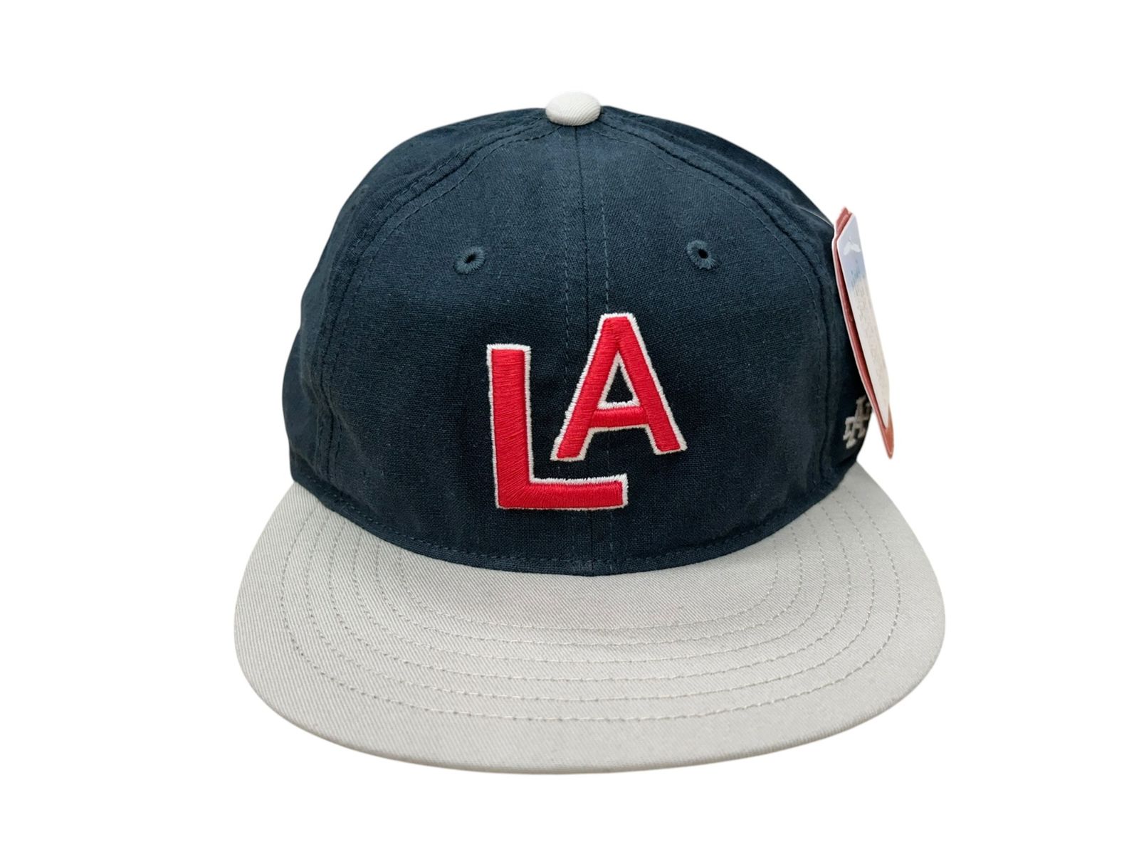 AMERICAN NEEDLE (アメリカンニードル) LineOut ロサンゼルス・エンジェルス PCL ベースボールキャップ CAP SMU700C-LOSA F ネイビー×ナチュラル メンズ/027
