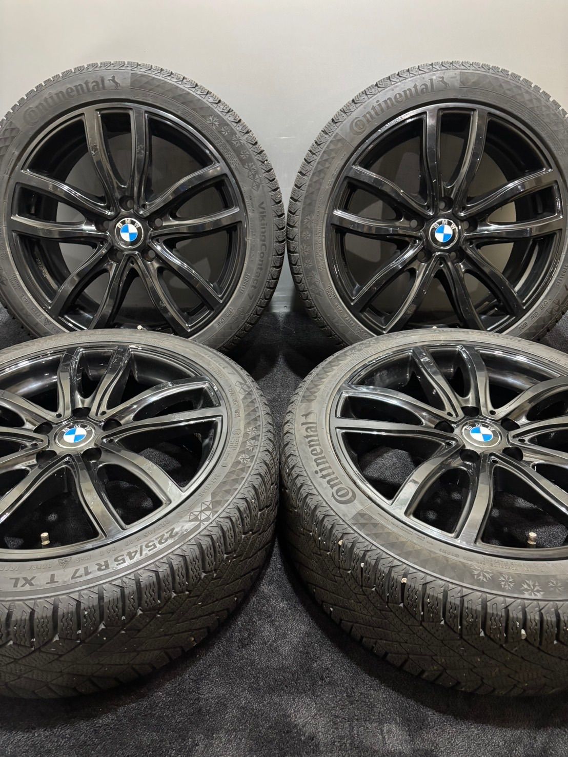 ★225/45R17 Continental/VikingContact7 23年製 MAK FAHR 17インチ 7.5J +52 112 5H スタッドレス 4本 BMW 1シリーズ 等 (南3-M988) 28,600円