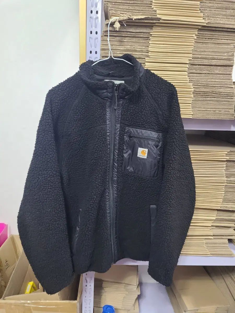 正規品 Carhartt WIP レンチキュラーカード レンチキュラー フリース ボア ジャケット M ブラック