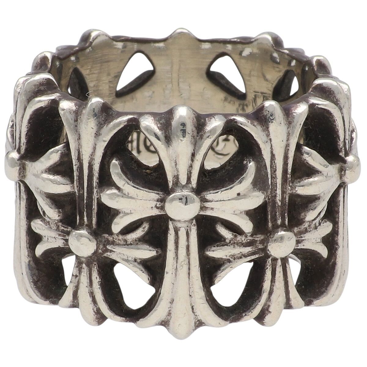 【中古】 CHROME HEARTS クロムハーツ セメタリークロス リング 指輪 SV925 アクセサリー メンズ レディース 26009980 AO