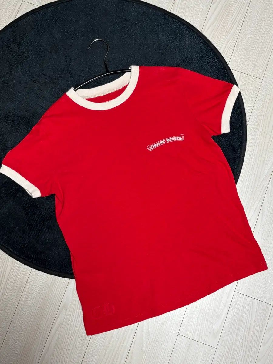 CHROME HAEATS クロムハーツ ロールスケート ホースシュー Tシャツ レッド s