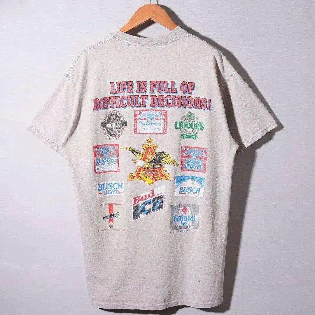 90's Budweiser DELTAボディ 半袖Tシャツ ビンテージ 雰囲気系 90s バドワイザー Budweiser Tシャツ L ヴィンテージ Vintage