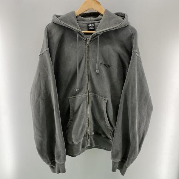 【中古】STUSSY 25SS Jumbo Pigment Dyed Zip Up Hoodie グレー サイズXL ステューシー[24] 17,085円