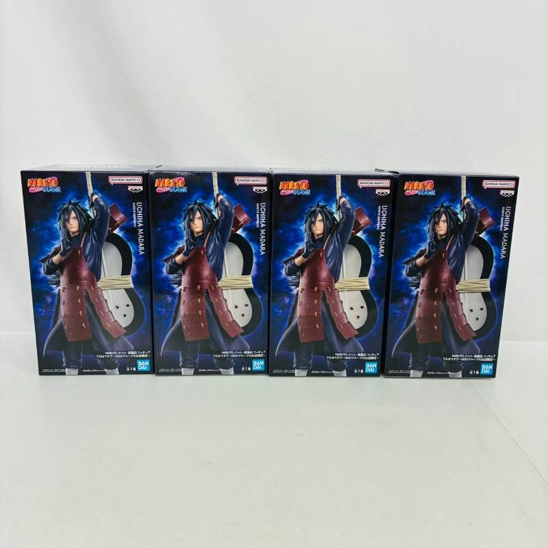 NARUTO ナルト うちはマダラ プライズ フィギュア 4個 まとめ セット / GiGO 限定 UCHIHA MADARA