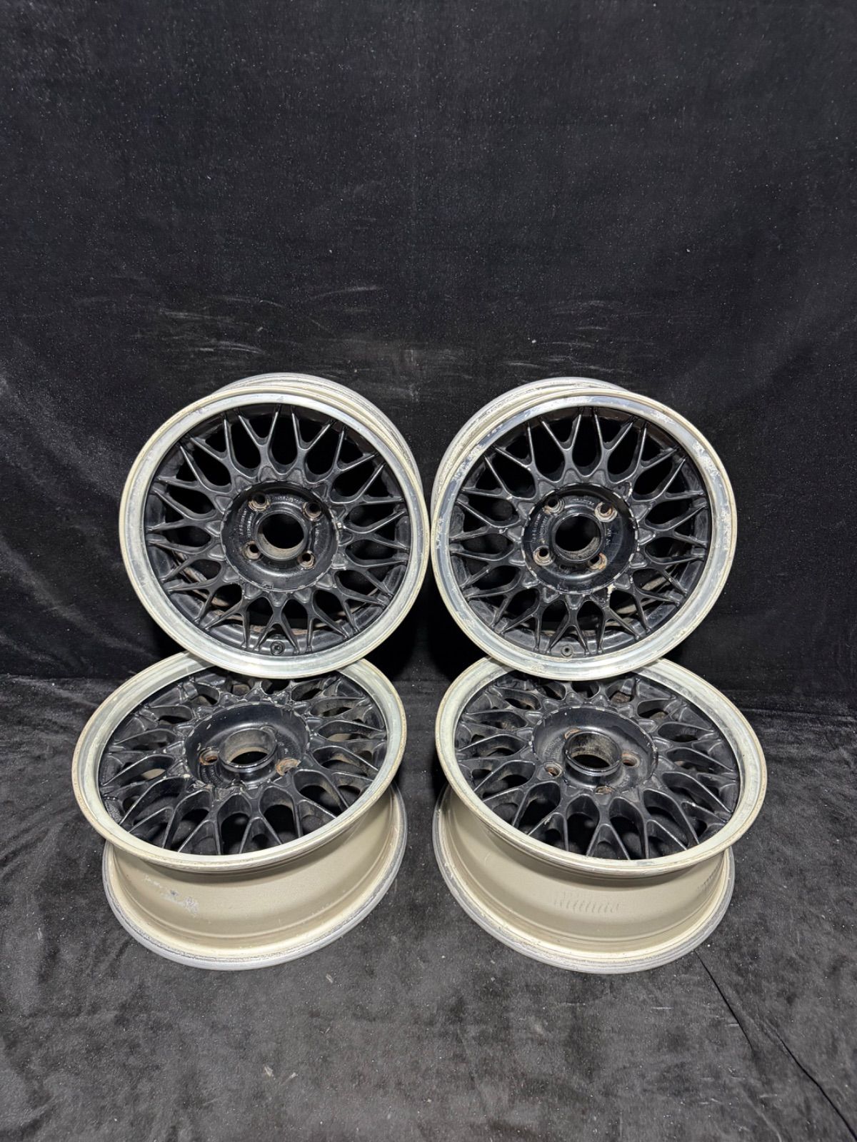 BBS 14インチ4本セット　6JJ PCD100 ハブ56 +24 4穴　ドイツ産　T-378