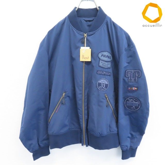 パパス PAPAS ブルゾン ジャンパー ワッペンロゴ ブランドロゴ メンズ [w1002376] 22,200円