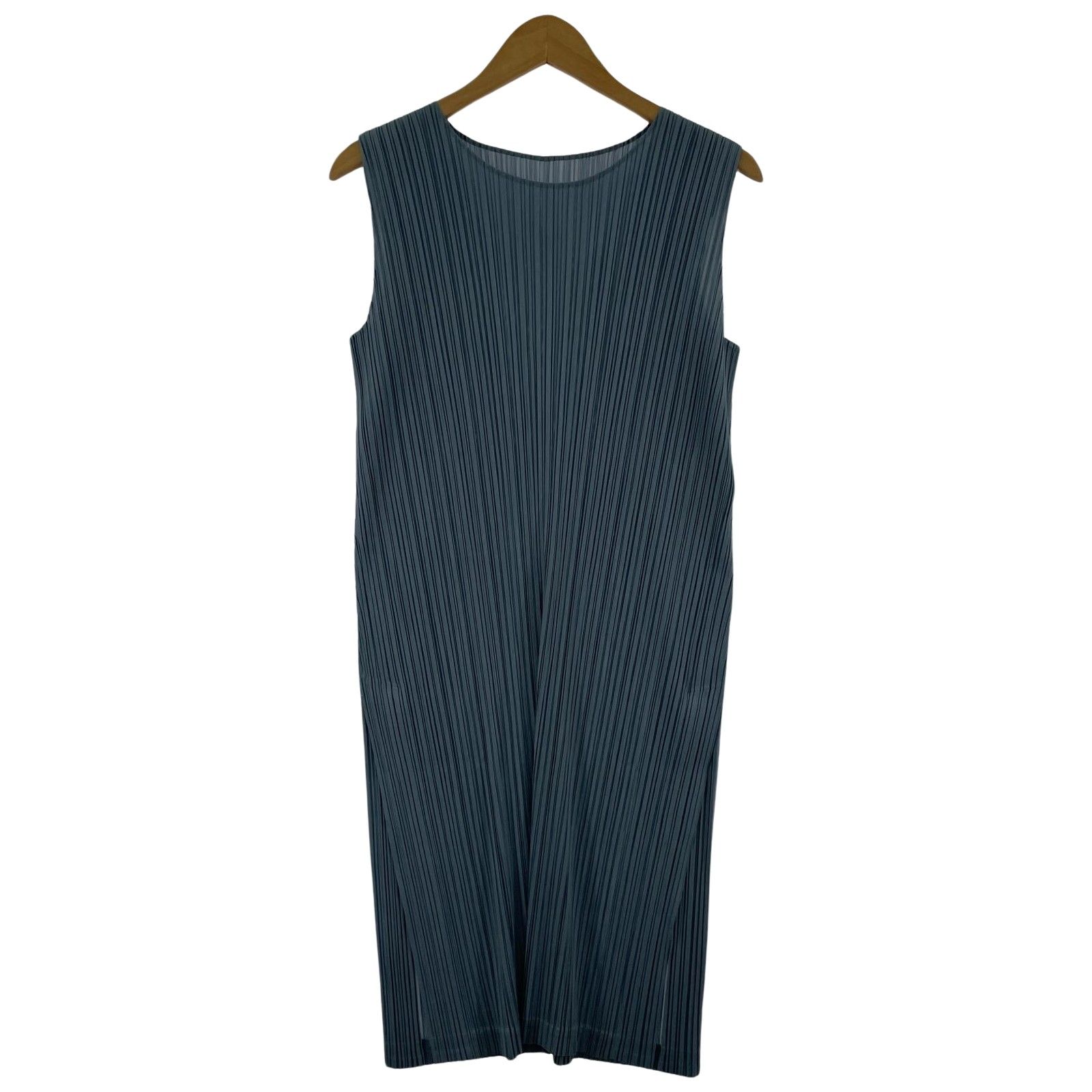 Pleats Please Issey Miyakeプリーツ プリーズ イッセイ ミヤケ プリーツワンピース size3/ブルーグレージュ