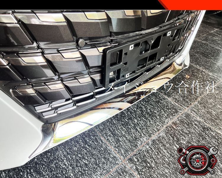 2023年モデル?トヨタALPHARD 40系専用前方バンパー防撞装飾バー ABS製高級仕上げ、簡単取付！
