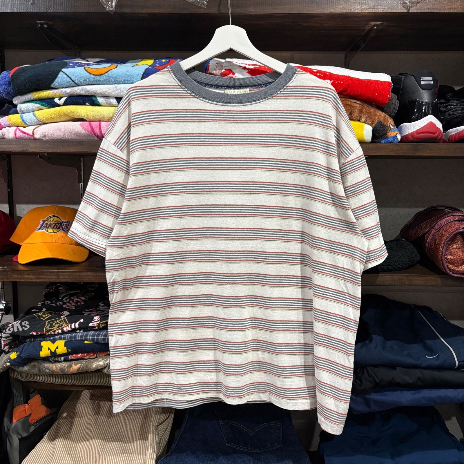 90s BALE DYED by T.K.O Multi-Border Graphic Tee L - Made in USA 6,248円
