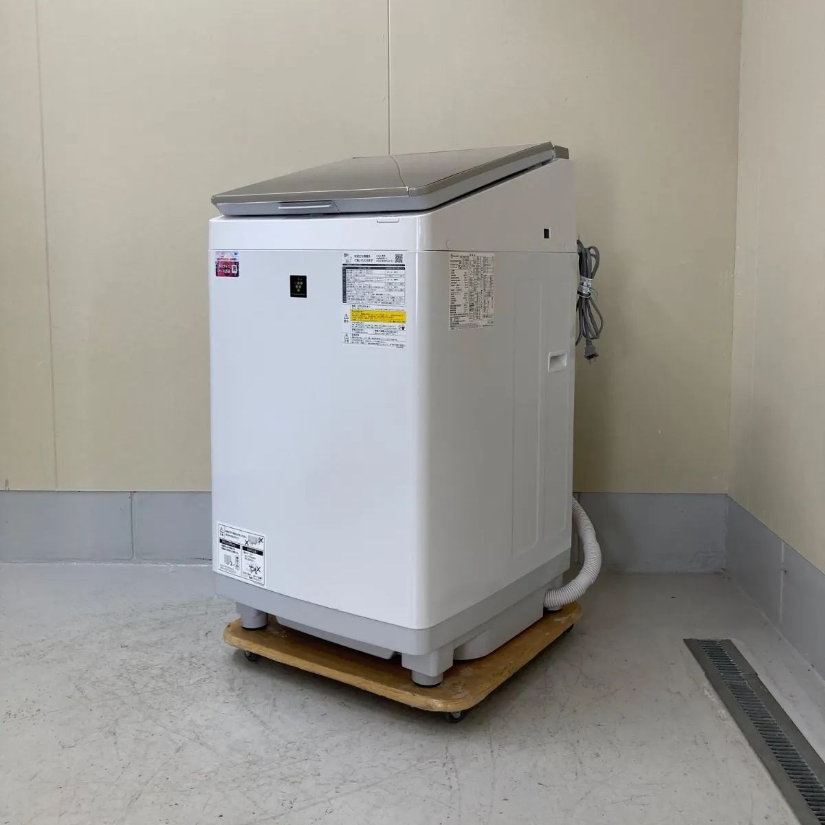 【美品｜分解クリーニング済み｜取付込み】 SHARP 11kg 縦型洗濯乾燥機 ES-PW11F-N 乾燥6kg 穴なし槽 超音波ウォッシャー プラズマクラスター 温つけおき洗い COCORO WASH シャープ 洗濯機 乾燥付き たて型 JE0176