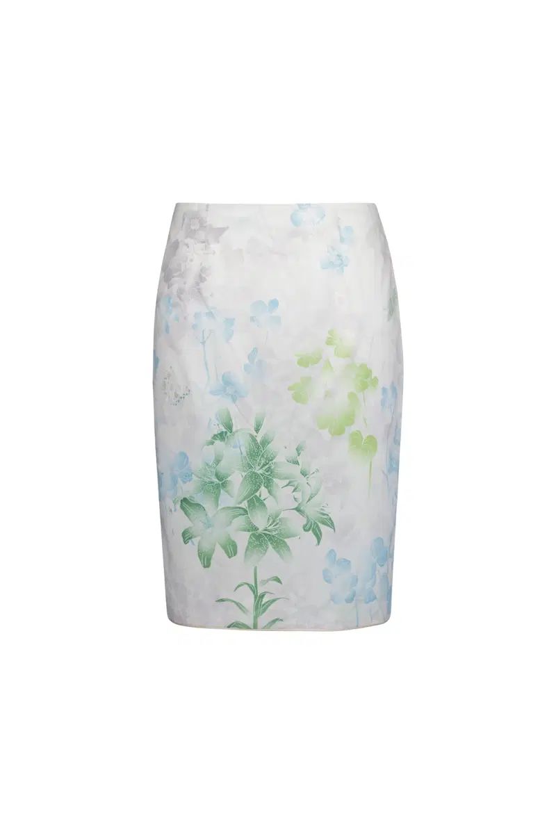 ポコフォースカ POKO FOSCA FLORAL TRIM MIDI SKIRT 12,145円