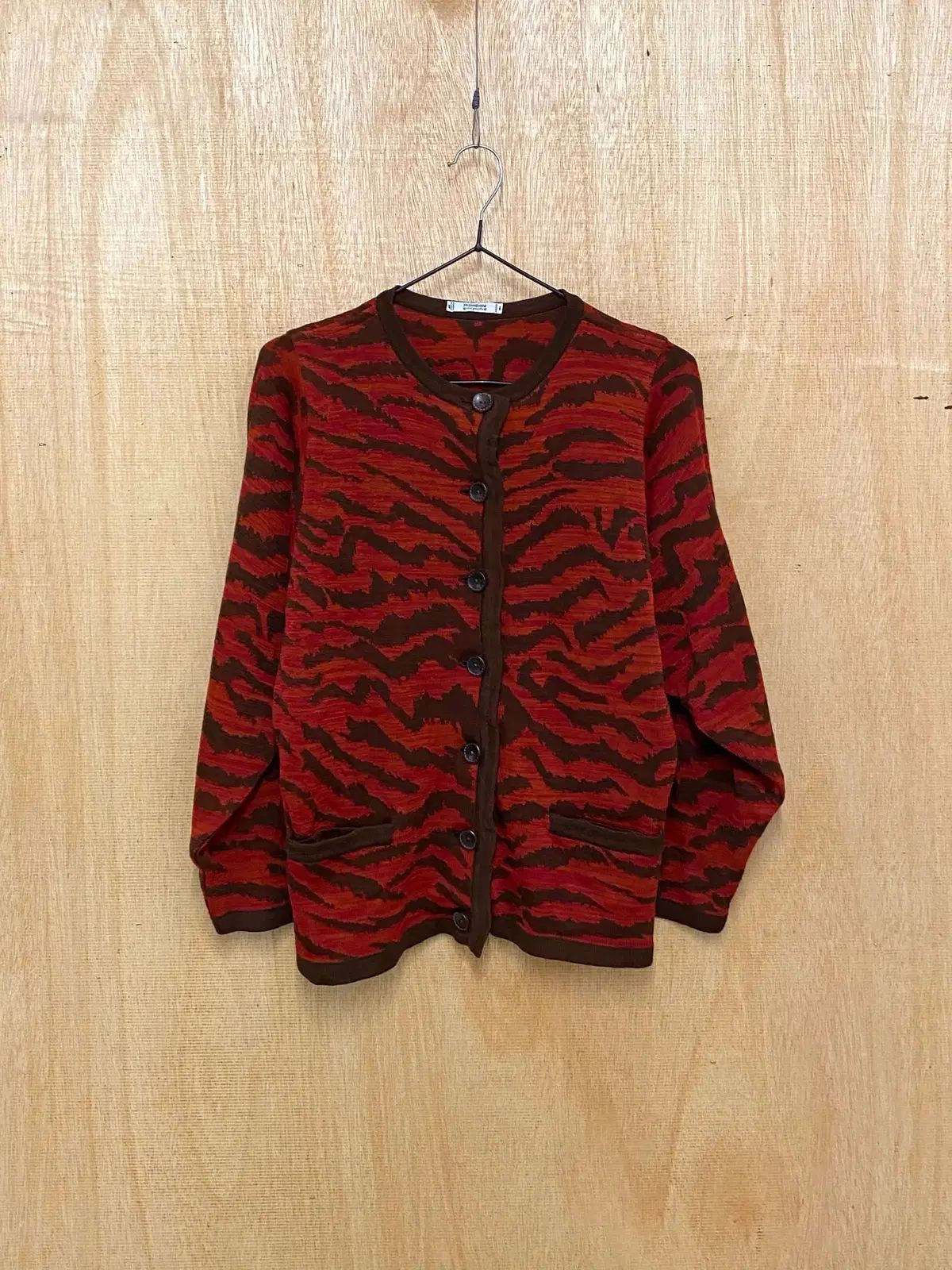 80s YVES SAINT LAURENT イヴ・サンローラン ゼブラ カーディガン 80年代 イヴ・サンローラン ゼブラ カーディガン 22,682円