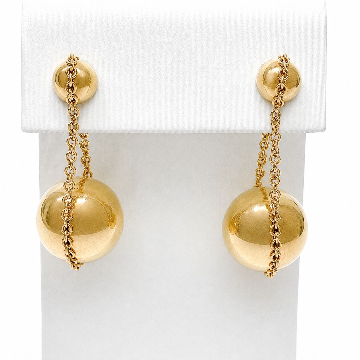 【中古】ティファニー TIFFANY＆Co. ハードウェア ボール ピアス K18YG イエローゴールド 750 109,890円