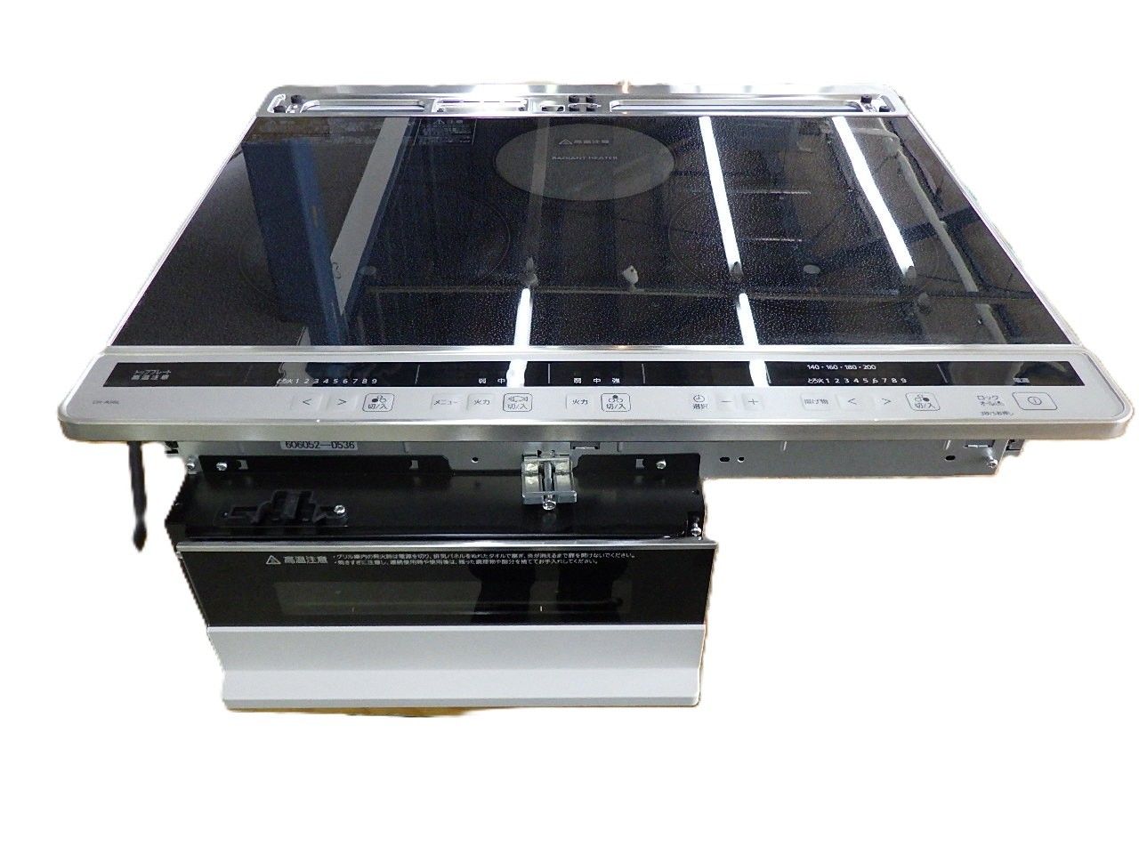 IHクッキングヒーター パナソニック製 CH-A6N 2口IH+ラジエント 間口60cm ブラックトッププレート 200V 50-60Hz 開封のみ 未使用 43,550円