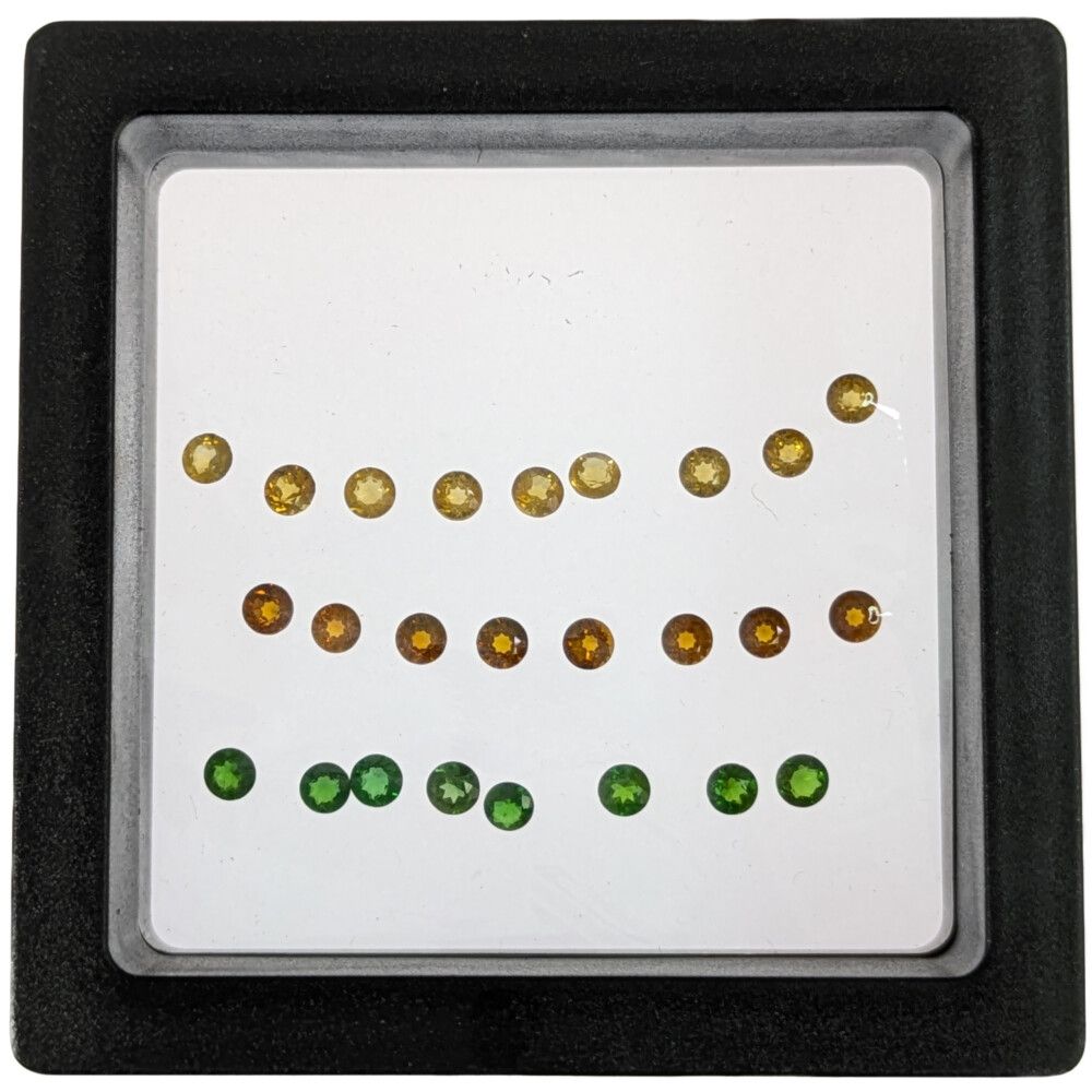 4.08ct バラエティカラー シトリン マンダリン＆ツォボライトガーネットルース Loose ルース イエロー マルチカラー【♀】【S】【レディース】★■621277【中古】