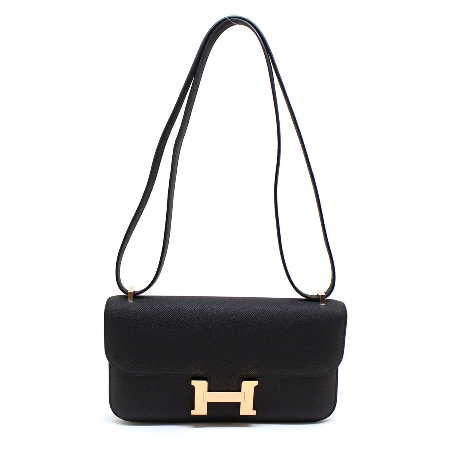 HERMES エルメス コンスタンス エラン ミロワール ショルダーバッグ ヴォーエプソン ブラック/PGP K刻印 レディース【中古】200