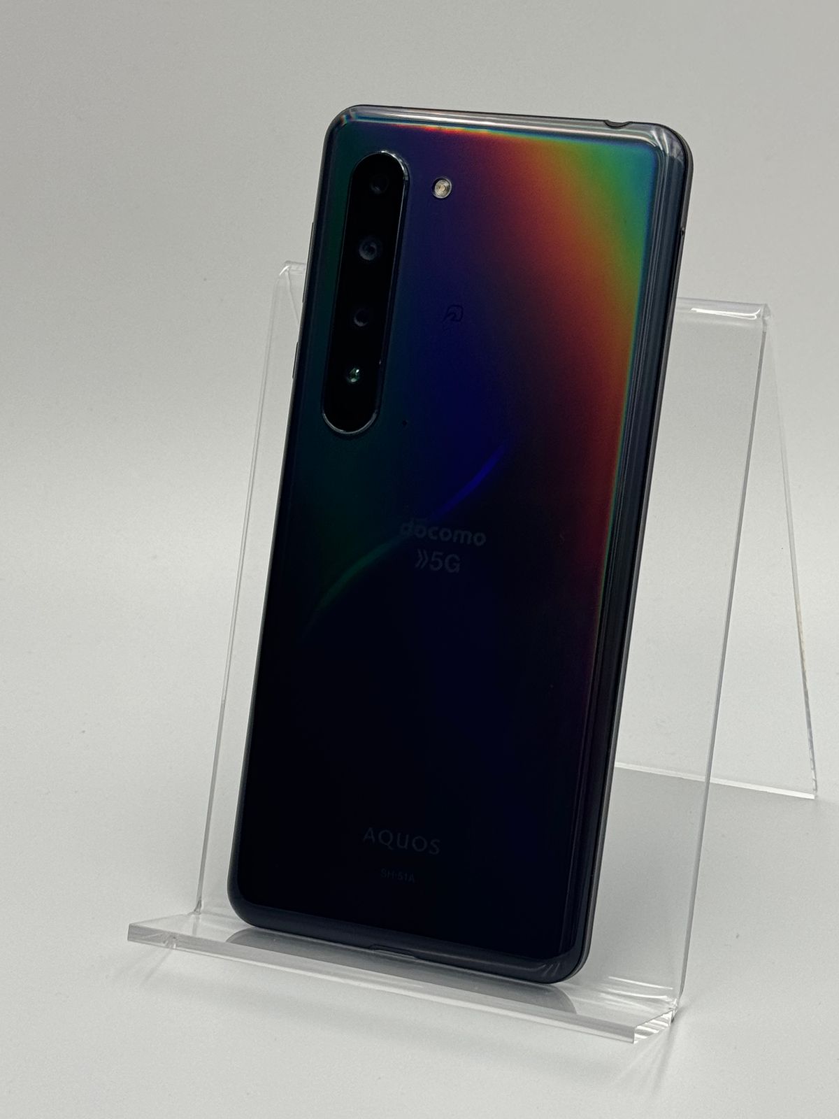 【中古C】AQUOS R5G SH-51A ブラックレイ SIMフリー 白ロム