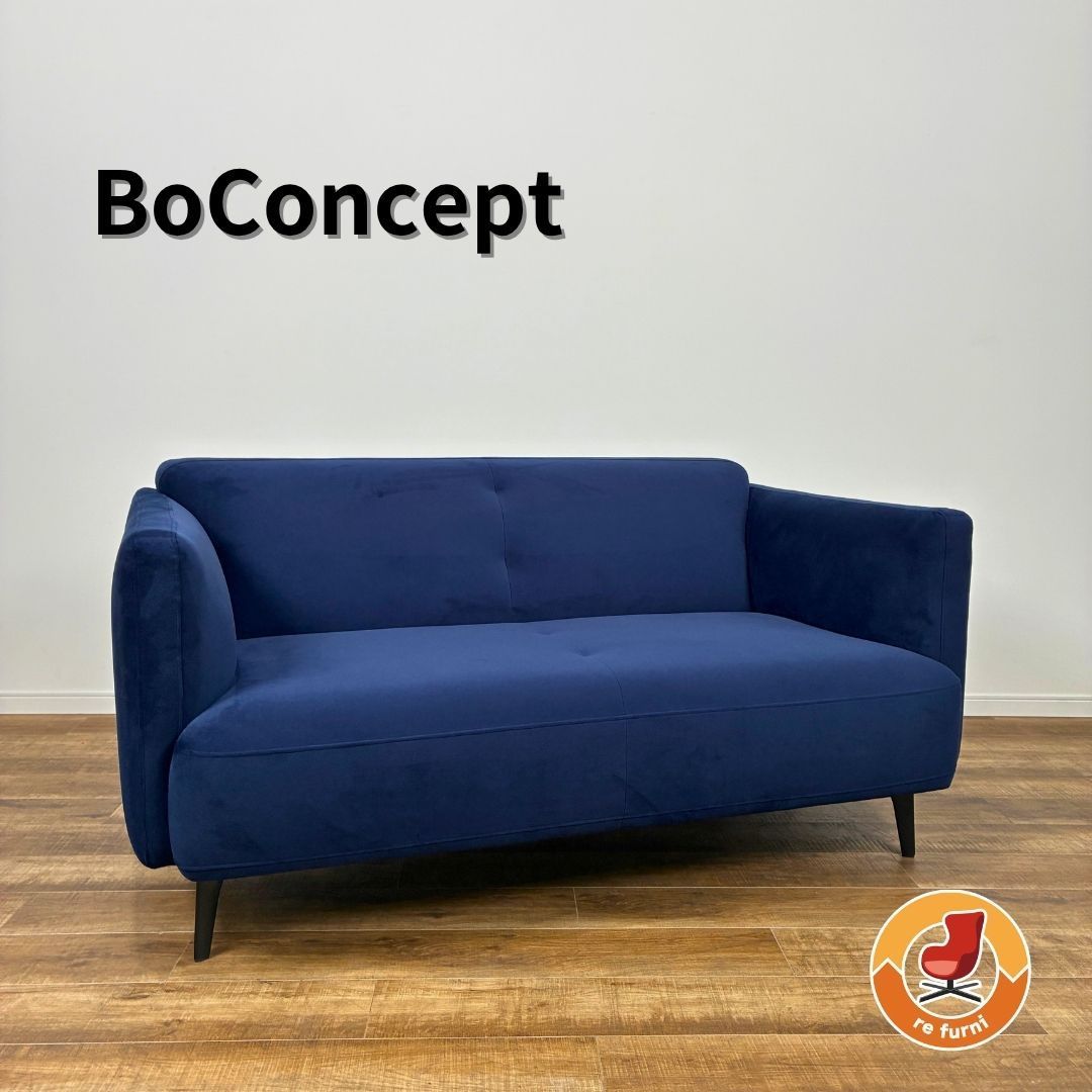 【美品】 BoConcept MODENA SOFA 2P ボーコンセプト モデナ ソファ 2P 二人掛けソファ ソファ モダン シンプルモダン ブルー系