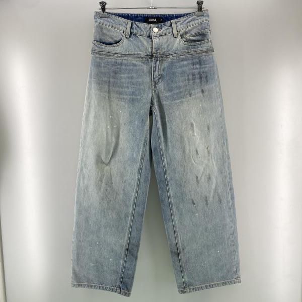 【中古】GOAR Zipper Waist Pants Denim インディゴ M ゴア[24]