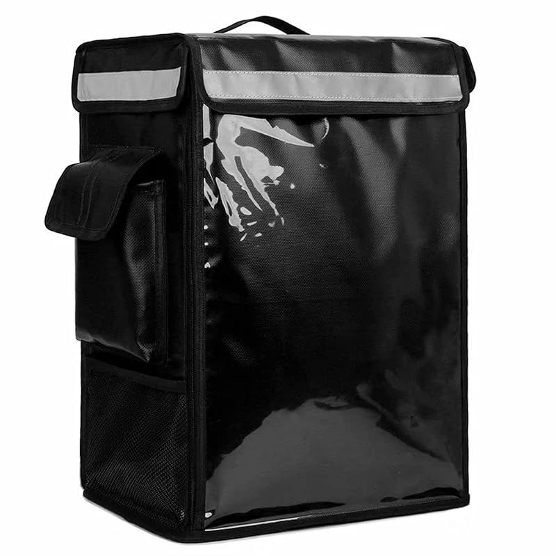 【新品】 ウーバーイーツ 配達バッグ デリバリーバッグ 保冷バッグ 配達用 uber eats バック 防水 保温 大容量 バイク 耐荷重 アウトドア キャンプ ケータリング配送対応 仕切り付き (42L)